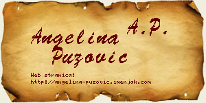 Angelina Puzović vizit kartica